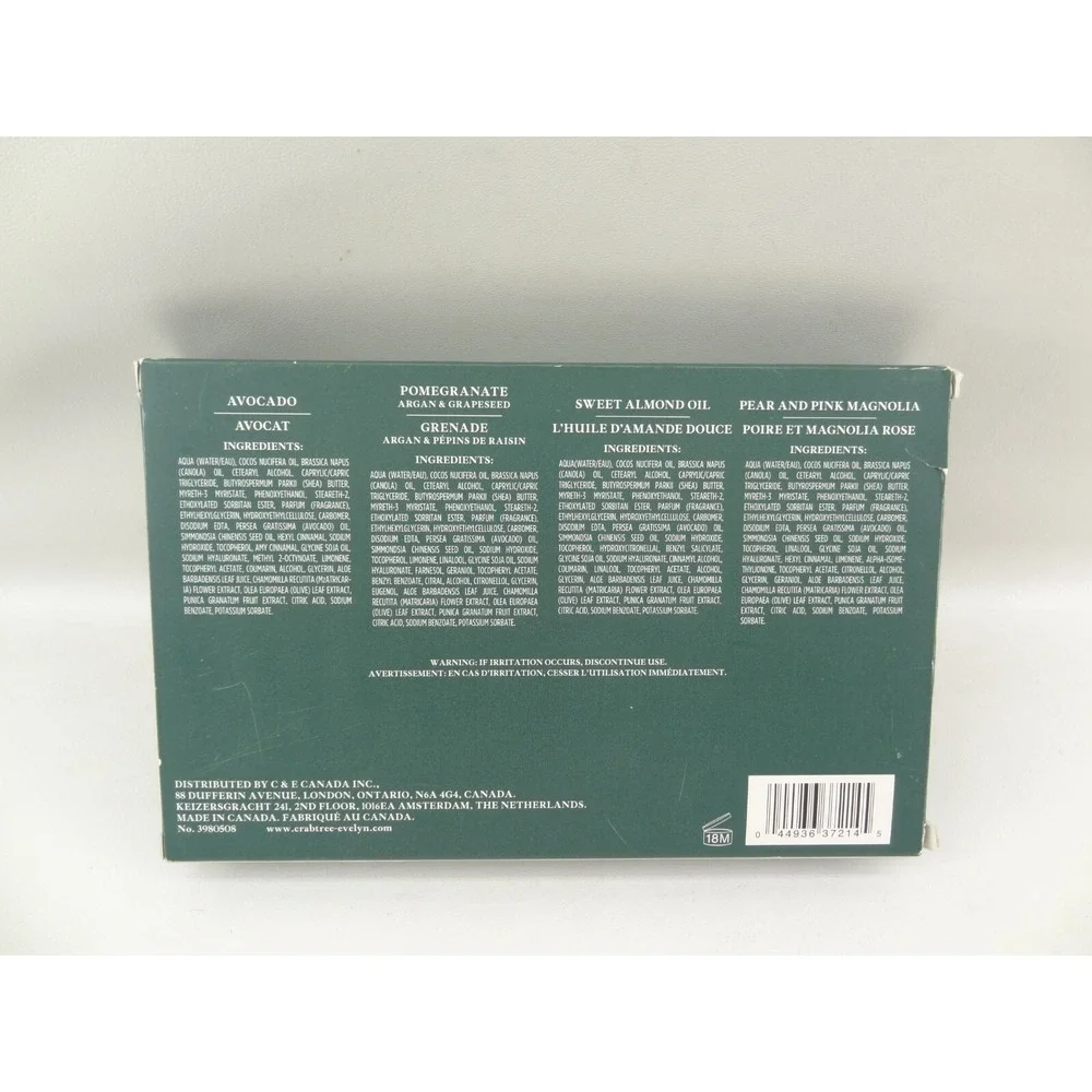 Crabtree Evelyn Hand Therapy‎ 4 Assorted Scents .9 oz Each